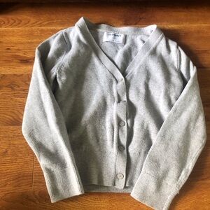 Old Navy Gray Cardigan v neck button down sweater in size S (6-7)